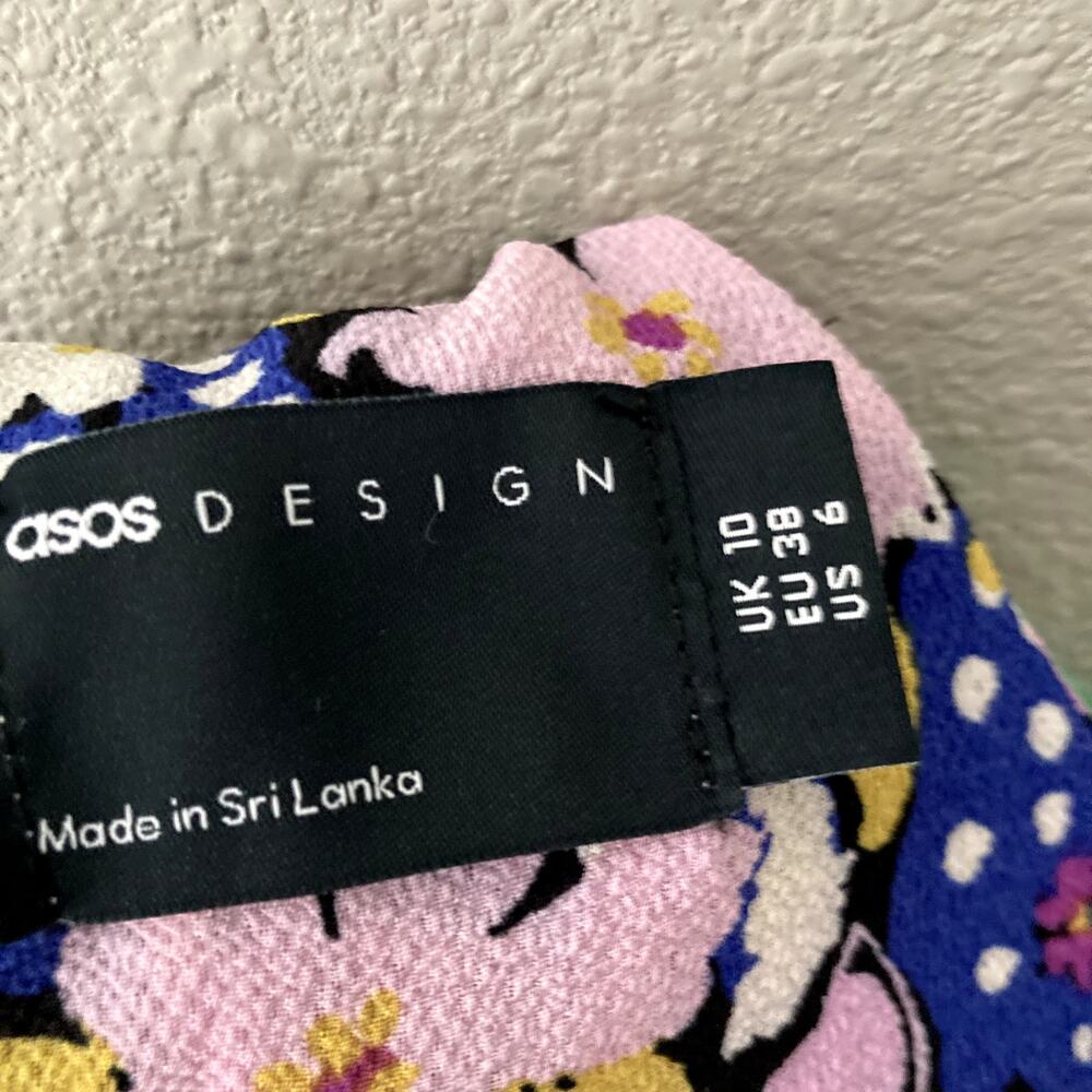 Asos Design Flutter Sleeve Button Front Mini Dres… - image 8